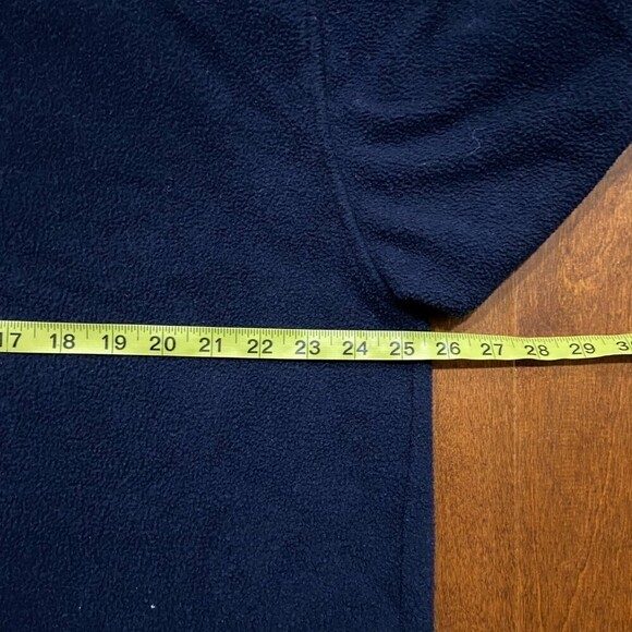 Fubu Vintage Outdoors Pullover Fleece Navy Blue Yellow Sweater 1/4 Zip Men's XL - Picture 5 of 7